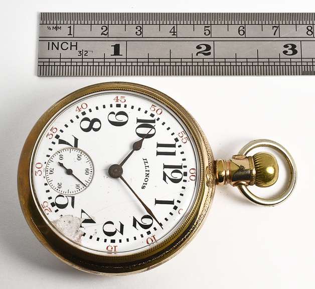 Classic Illinois Watch Co. Gold Filled Pocket Watch