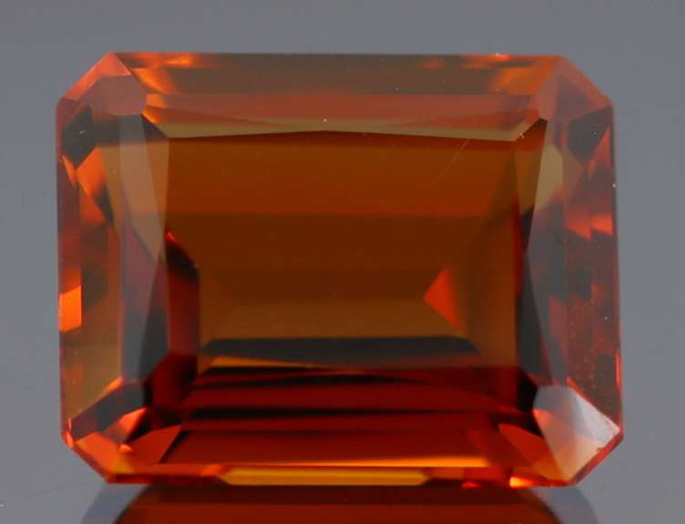 Ravishing 30.65ct top Madeira created Citrine