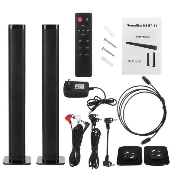 Detachable 40W Soundbar Speaker Bluetooth Wireless