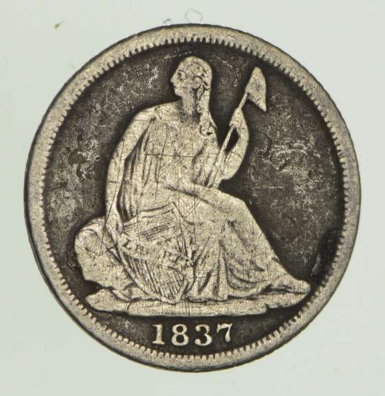 1837 Seated Liberty Half Dime - Circulated
