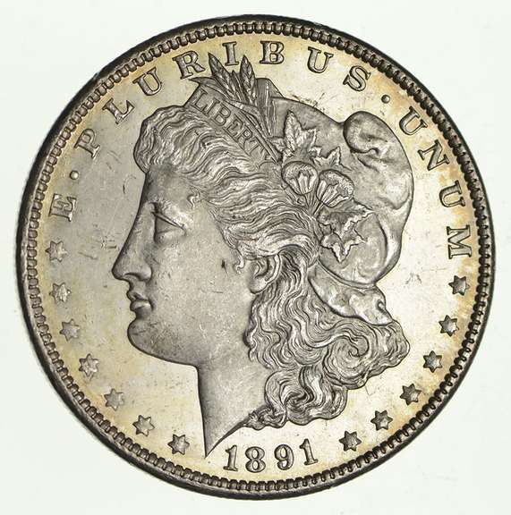 1891-CC Morgan Silver Dollar - Circulated