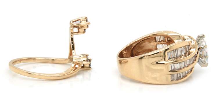 Tempting 14kt YG 2-Piece Diamond Ring Set