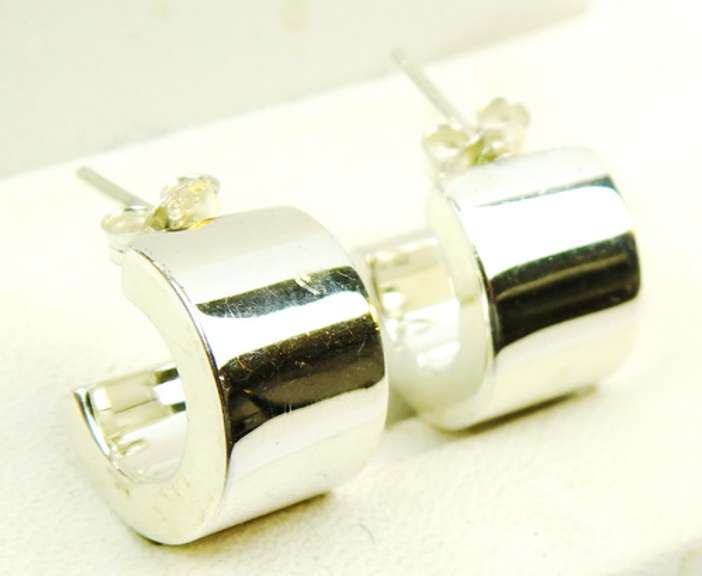 3 Pairs of Sterling Silver Hoop Earrings