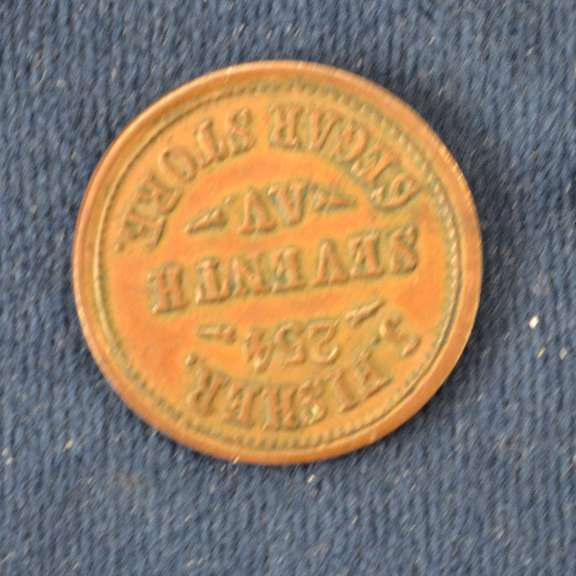 J.Fisher Seger Store Civil War Token