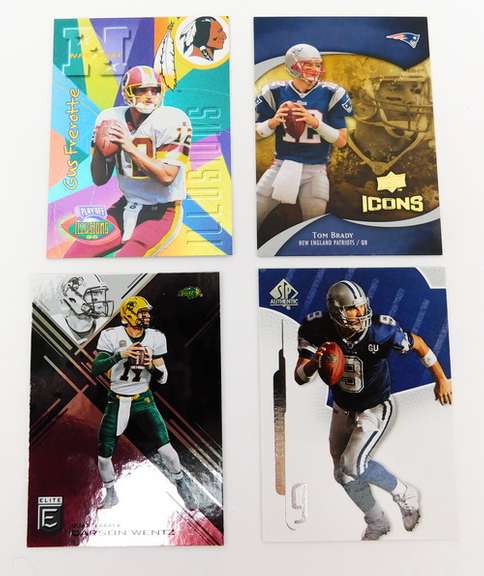 4 NFL Quarterback Football Cards