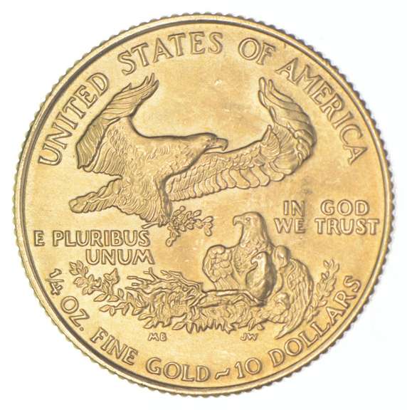 1988 $10 American Gold Eagle - 1/4 Oz Fine Gold