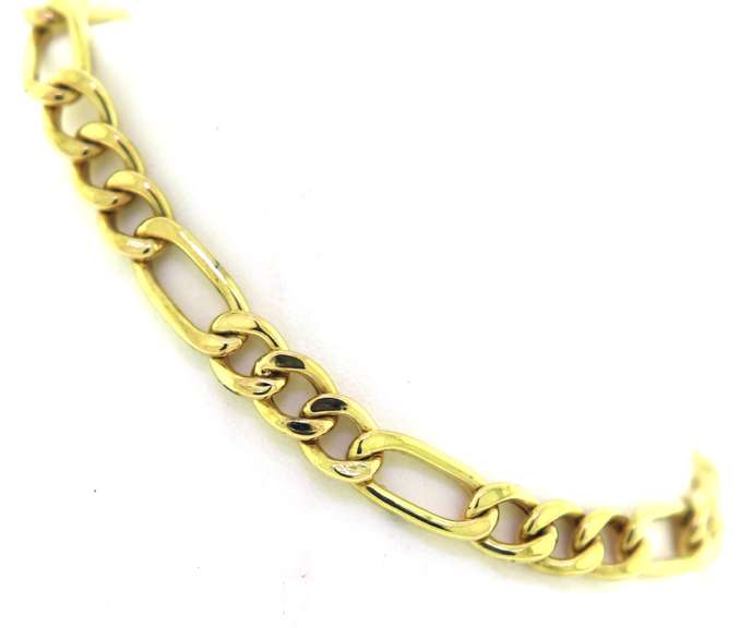 Amazing 18kt Figaro Link Bracelet
