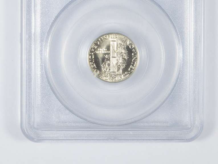 MS66 FB 1943 Mercury Silver Dime - CAC - Graded PCGS