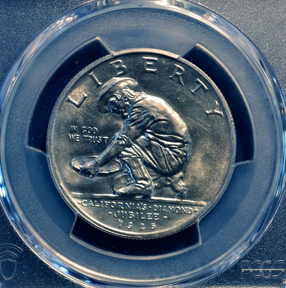 1925 S PCGS AU 58 California 50 C