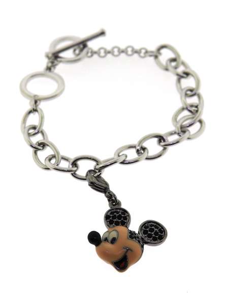 Swarovski Toggle Bracelet w Mickey Mouse Charm