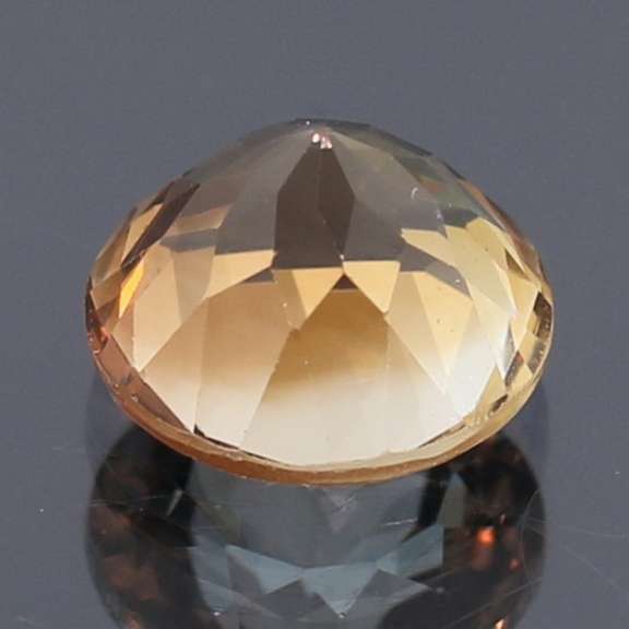 Exciting 3.76ct 9.1mm Imperial Topaz solitaire