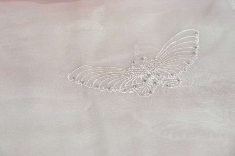 Hermes Silk Mousseline Butterfly Scarf