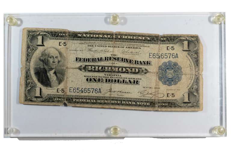 1914 $ 1 Series Richmond National Currency Note