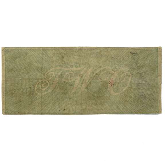 June 1 1861 $2 Allegany County Bank Cumberland  Maryland Note