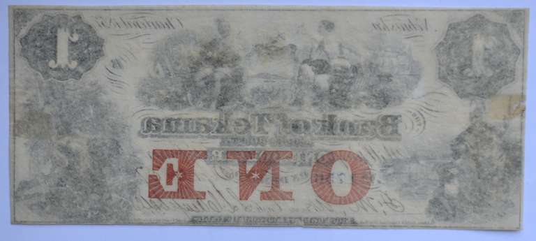 $1 Nebraska Territory Bank Of Tekama Note Note