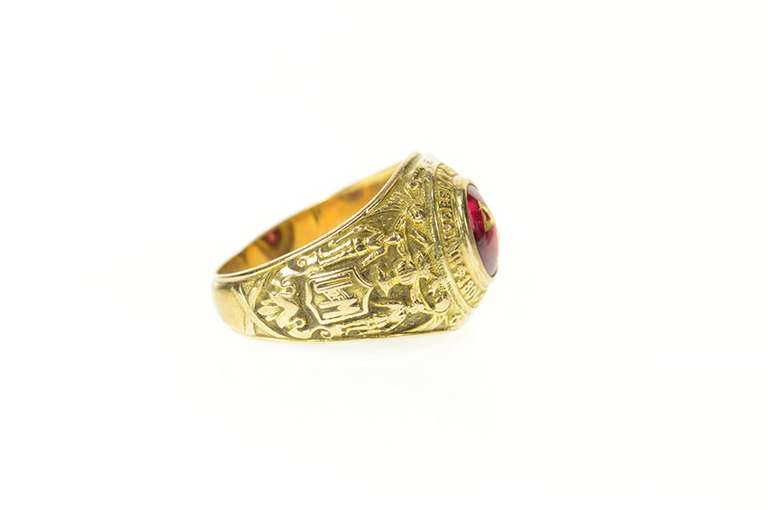 10K Yellow Gold 1952 University of Maryland Delta Gamma Class Ring