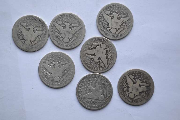 7 Barber Halves