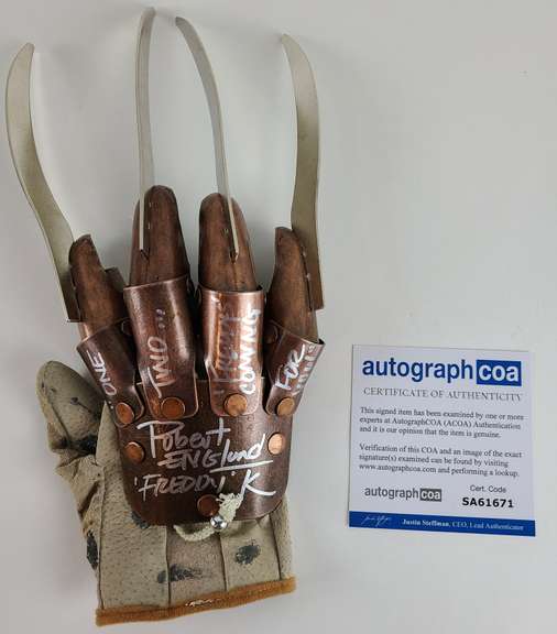 Nightmare on Elm Street Freddy Krueger Autographed Glove