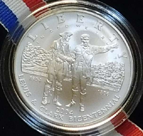 2004 Unc Lewis & Clark Silver Dollar