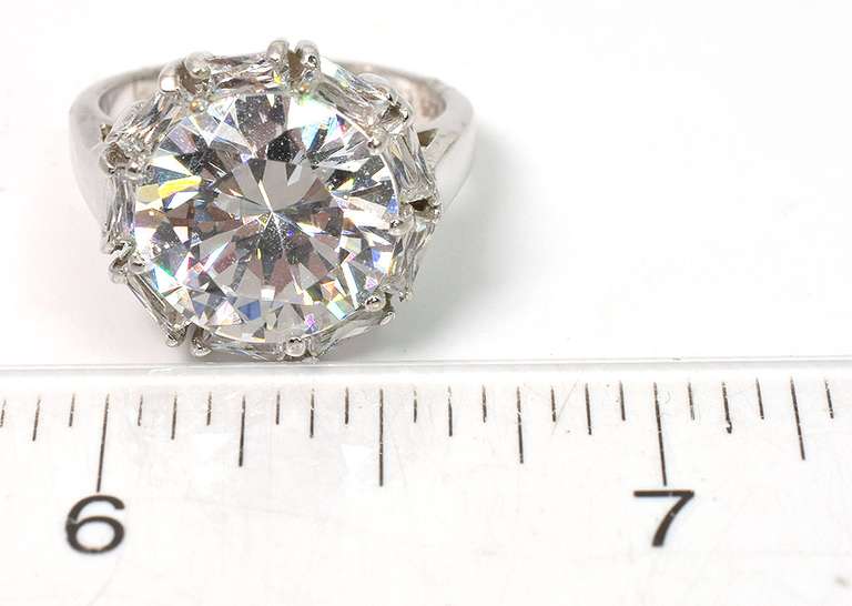 Sterling Silver CZ Cocktail Ring