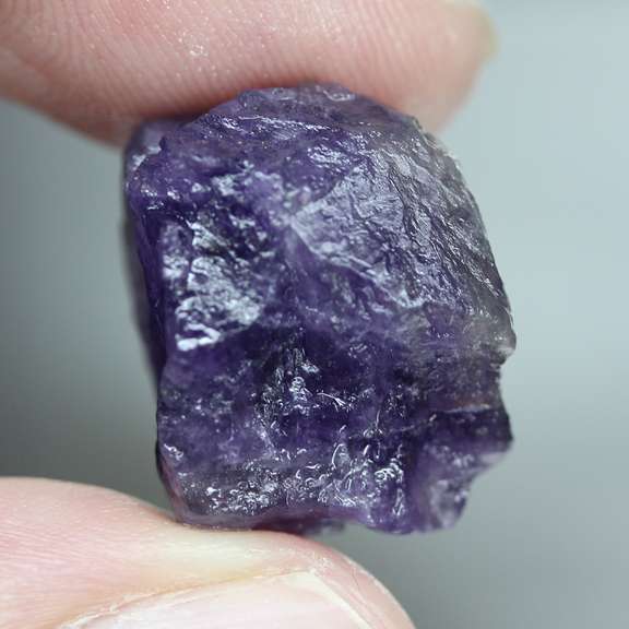 Collectors rich untreated 30.80ct uncut Amethyst