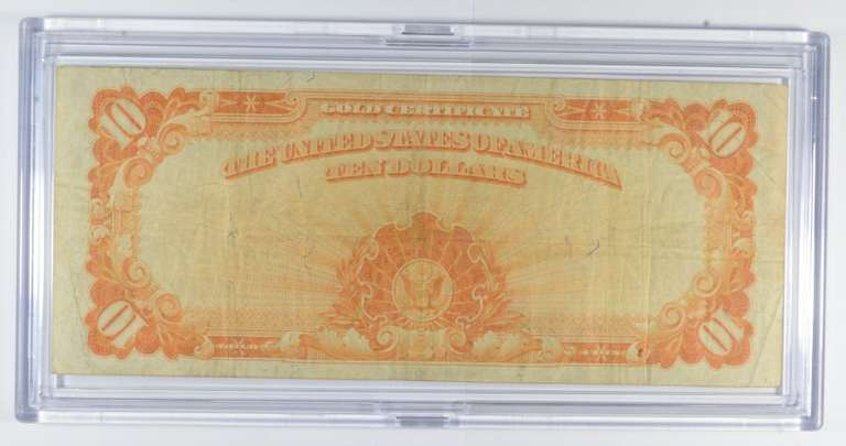 1922 $10 United States Gold Certificate - Large Note