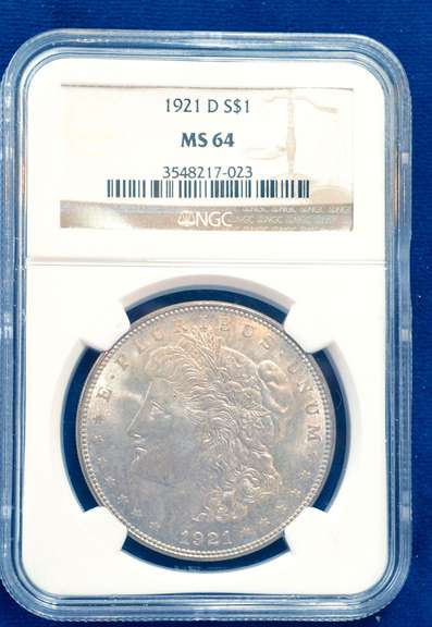 1921 D NGC MS 64 Morgan Dollar