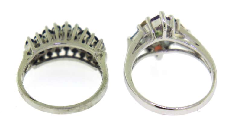 Lot of 2 Gemstone rings