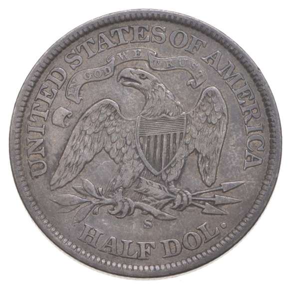 1871-S Seated Liberty Half Dollar