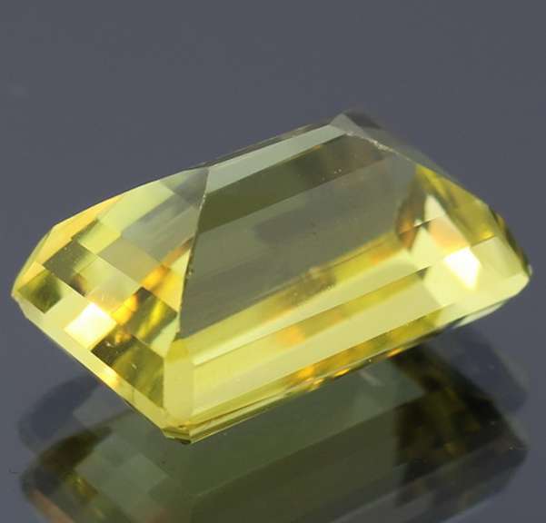 Double step cut 13.63ct lemon yellow Citrine