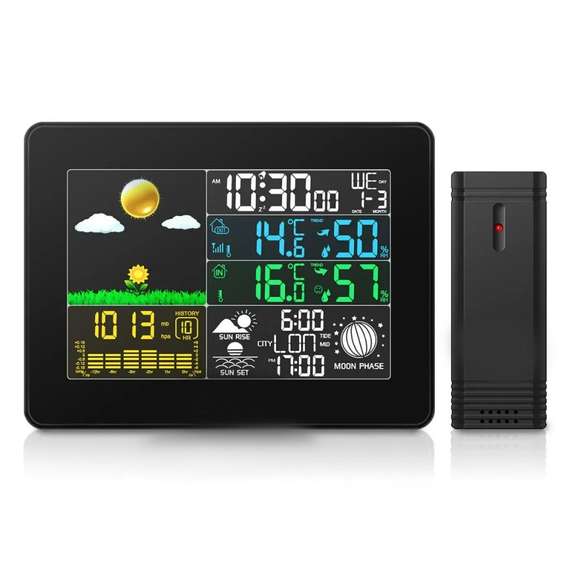 Wireless Full-Color Screen Digital USB Weather Station