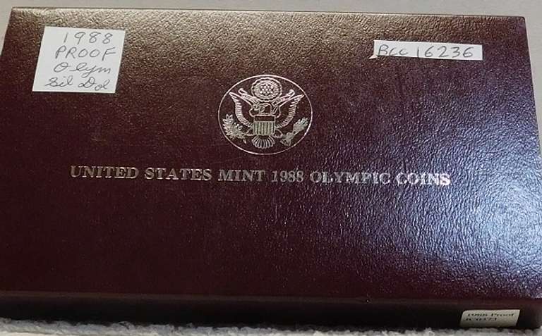 1988 PROOF Olympic Silver Dollar