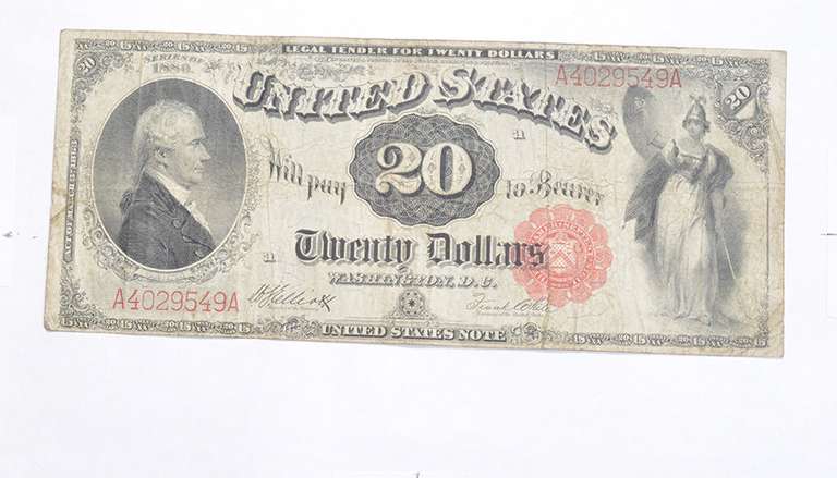 1880 $20.00 United States - Red Seal - Large Note
