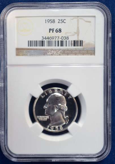 1958 NGC PF 68 25 C