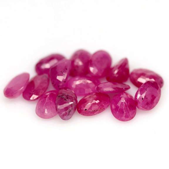 Rare heated only 9.37ct Ruby set from Madagascar