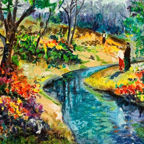 Autumn Stream by Polak (1922-2008)