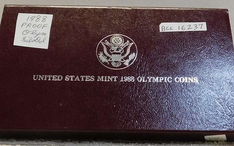 1988 PROOF Olympic Silver Dollar