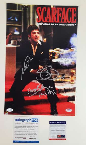 Scarface Al Pacino Autographed Poster