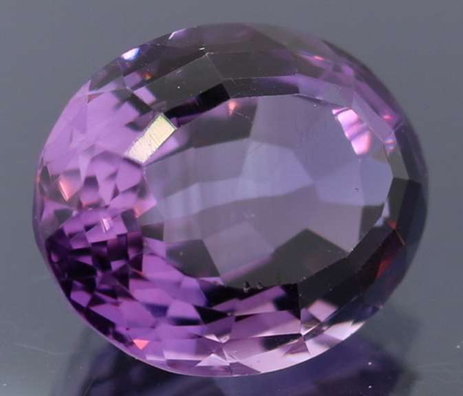 Rich violet 12.40ct basket cut Amethyst