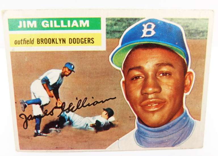 1955 Jim Gilliam, Brooklyn Dodgers Baseball Card