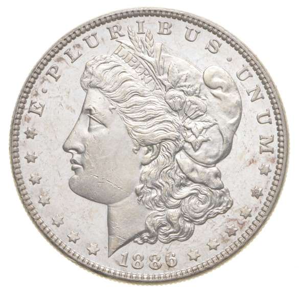 1886 Morgan Silver Dollar - PL