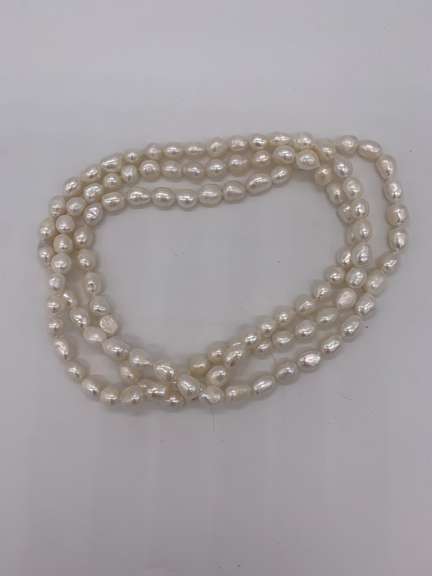 Beautiful 46 inch Long Pearl Necklace