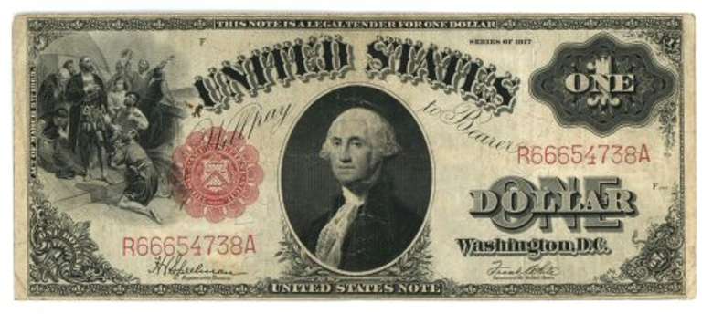 Nice Series of 1917 Large Size $1 Legal Tender Note