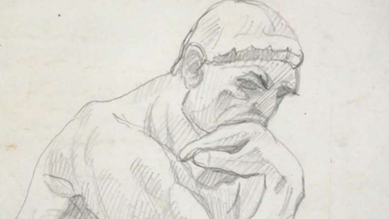 VERY COLLECTIBLE PENCIL DRAWINGS ON PAPER BY KORNNEEV