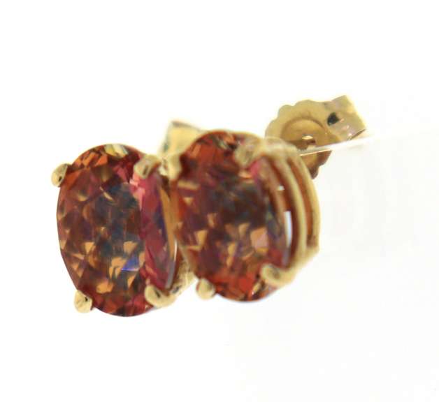 Nice Oval Mystic Topaz Sol Earrings