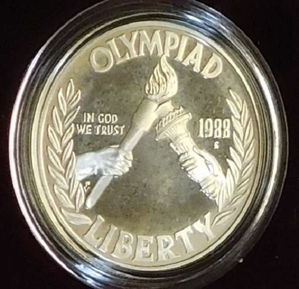 1988 PROOF Olympic Silver Dollar