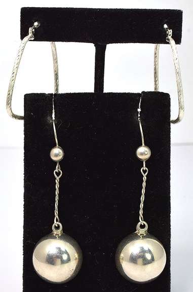 2 Pairs of Sterling Silver Earring