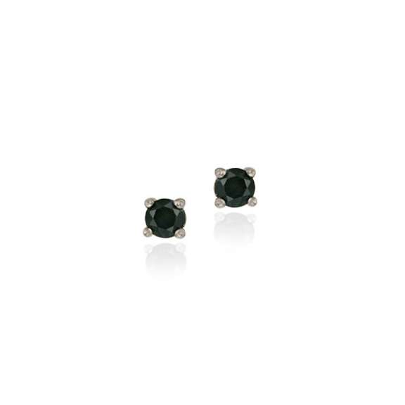 Sterling Silver Genuine Sapphire 4mm Round Stud Earrings - September Birthstone