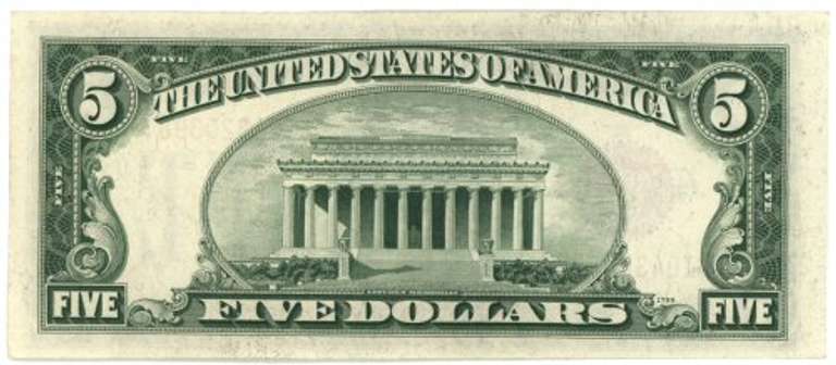 Choice CU 1928-F Small Size Series $5 Red Seal Note