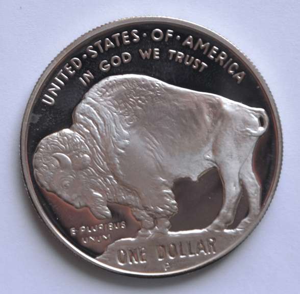 2001 Buffalo Proof Comm Silver Dollar
